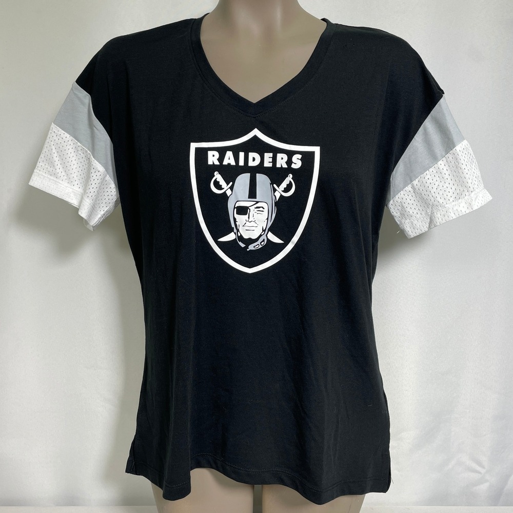 Las Vegas Raiders NFL Nike Primary Logo Mesh Fashion Jersey Top Women's MEDIUM